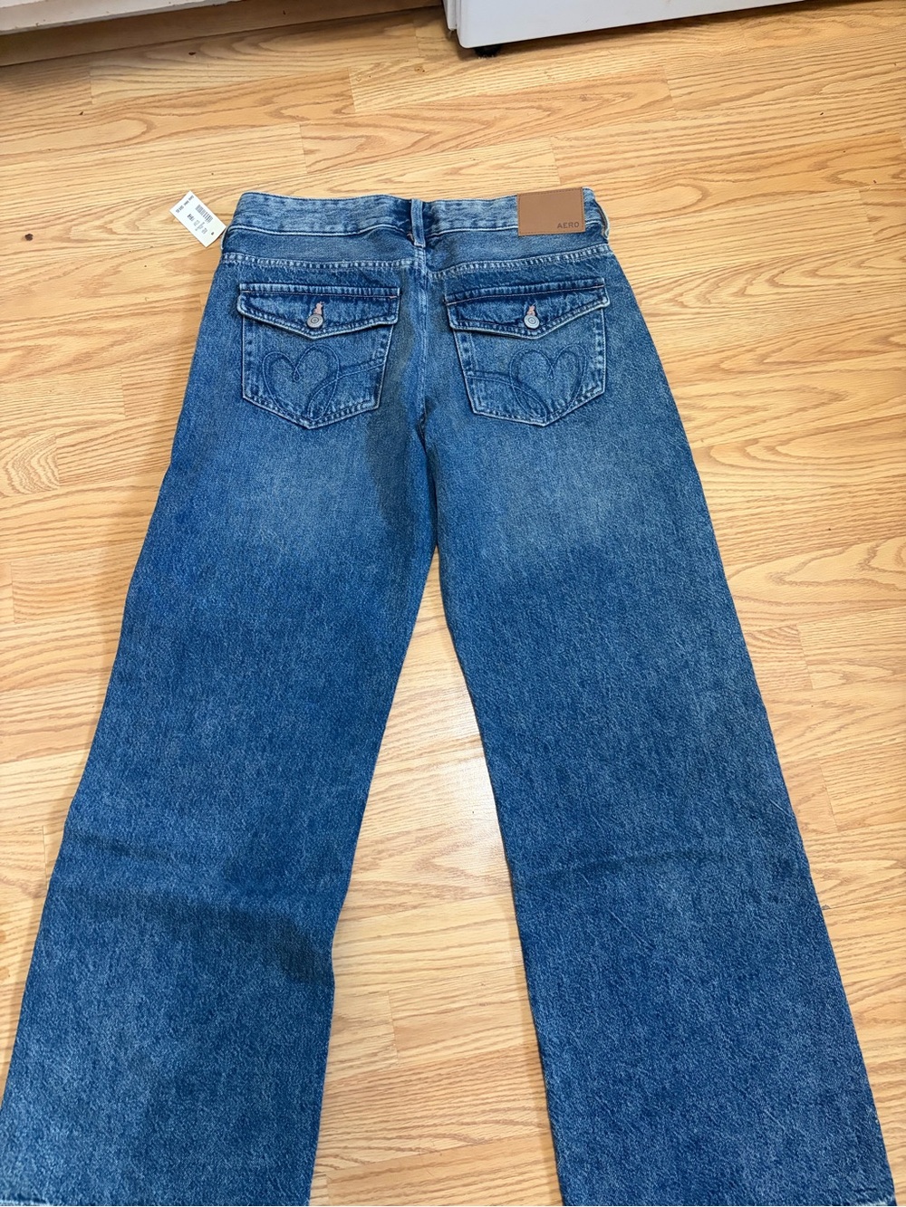 Aeropostale Dark Blue Wide-Leg Flare Jeans
